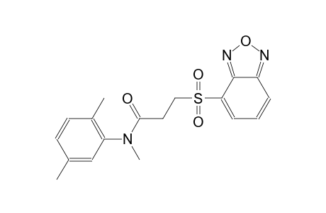 propanamide, 3-(2,1,3-benzoxadiazol-4-ylsulfonyl)-N-(2,5-dimethylphenyl)-N-methyl-