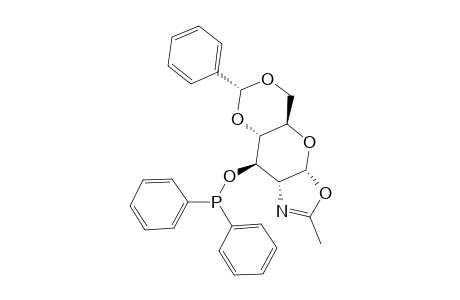 2-METHYL-4,5-(4,6-O-BENZYLIDENE-3-O-(DIPHENYLPHOSPHINO)-1,2-DIDEOXY-ALPHA-D-GLUCOPYRANO)-[2,1-D]-2-OXAZOLINE