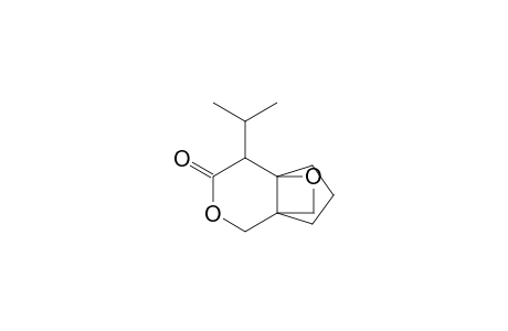 5-isopropyl-3,11-dioxatricyclo[4.3.2.0(1,6)]undecan-4-one