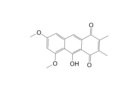 10-Hydroxy-5,7-dimethoxy-2,3-dimethyl-1,4-anthracenedione