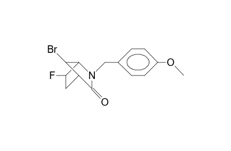 7-anti-Bromo-6-exo-fluoro-2-(4'-methoxy-benzyl)-2-aza-bicyclo(2.2.1)heptan-3-one
