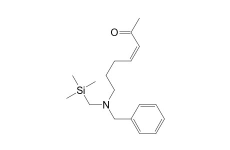 7-[N-Benzyl-N-[(trimethylsilyl)methyl]amino]-3-hepten-2-one