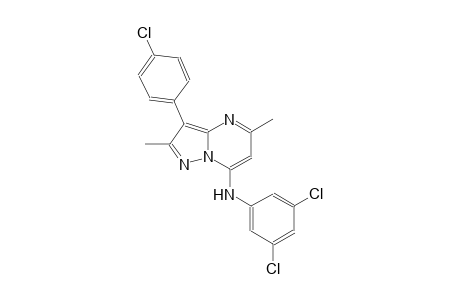 N-[3-(4-chlorophenyl)-2,5-dimethylpyrazolo[1,5-a]pyrimidin-7-yl]-N-(3,5-dichlorophenyl)amine