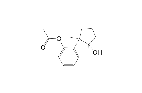 Phenol, 2-(2-hydroxy-1,2-dimethylcyclopentyl)-, 1-acetate, trans-