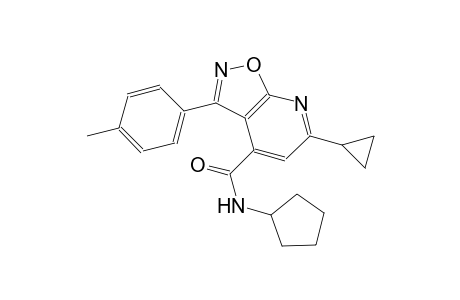 isoxazolo[5,4-b]pyridine-4-carboxamide, N-cyclopentyl-6-cyclopropyl-3-(4-methylphenyl)-