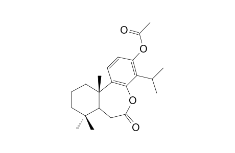 (7aa,11ab)-3-acetoxy-8,8,11a-trimethyl-4-methylethyl-7a,8,9,10,11,11a-hexahydrodibenz[b,d]oxepin-6(7H)-one