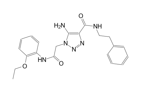 5-amino-1-[2-(2-ethoxyanilino)-2-oxoethyl]-N-(2-phenylethyl)-1H-1,2,3-triazole-4-carboxamide