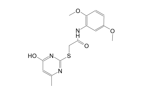 N-(2,5-dimethoxyphenyl)-2-[(4-hydroxy-6-methyl-2-pyrimidinyl)sulfanyl]acetamide