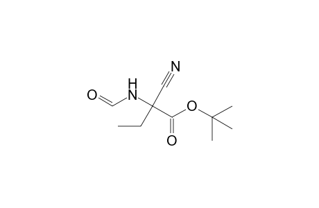 tert-Butyl .alpha.-Cyano-.alpha.-(formylamido)butanoate