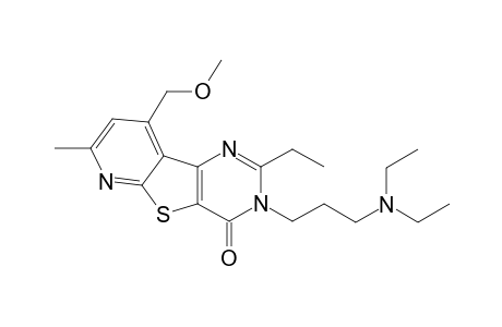 Pyrido[3',2':4,5]thieno[3,2-d]pyrimidin-4(3H)-one, 3-[3-(diethylamino)propyl]-2-ethyl-9-(methoxymethyl)-7-methyl-