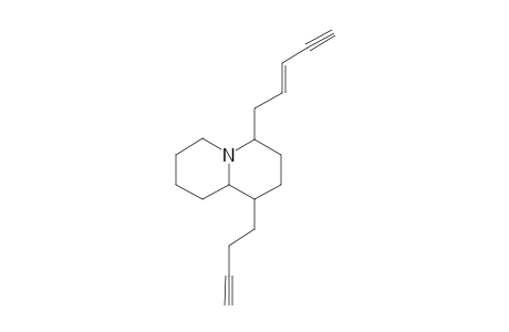 1-(3'-Butyn-1'-yl)-4-(pent-2"-en-4"-yn-1"-yl)-quinolizidine