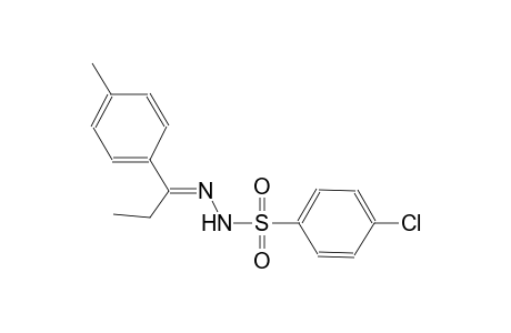 4-chloro-N'-[(E)-1-(4-methylphenyl)propylidene]benzenesulfonohydrazide