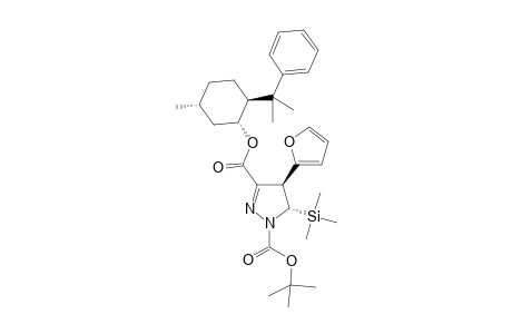 (-)-(1R,2S,5R)-8-Phenylmenthyl 3-((4S,5S)-1-tert-butoxycarbonyl-4-(2-furyl)-4,5-dihydro-5-trimethylsilyl-1H-prazole)carboxylate