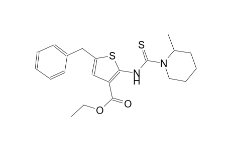 ethyl 5-benzyl-2-{[(2-methyl-1-piperidinyl)carbothioyl]amino}-3-thiophenecarboxylate