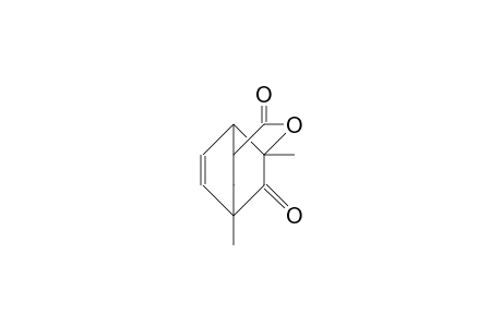 1,3-Dimethyl-3-hydroxy-bicyclo(2.2.2)oct-5-en-2-one-8-carboxylic acid, lactone