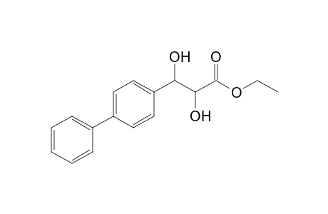 (+-)-anti-Ethyl 2,3-Dihydroxy-3-(p-phenylphenyl)propanoate