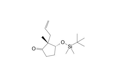 (2R,3R)-2-Allyl-3-(tert-butyldimethylsiloxy)-2-methylcyclopentanone