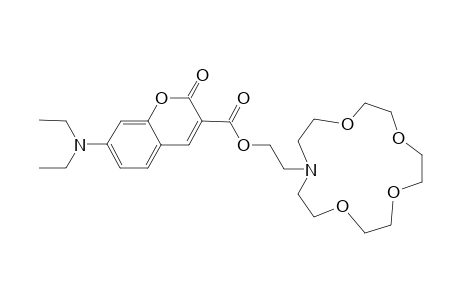 7-DIETHYLAMINO-2-OXO-2H-CHROMENE-3-CARBOXYLIC-ACID-2-(1,4,7,10-TETRAOXA-13-AZA-CYCLOPENTADEC-13-YL)-ETHYLESTER