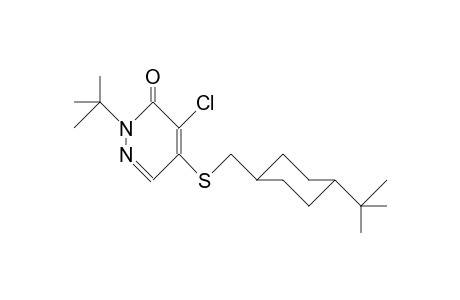 3(2H)-Pyridazinone, 4-chloro-2-(1,1-dimethylethyl)-5-[[[4-(1,1-dimethylethyl)cyclohexyl]methyl]thio]-