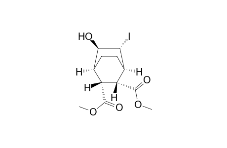 Bicyclo[2.2.2]octane-2,3-dicarboxylic acid, 5-hydroxy-6-iodo-, dimethyl ester, (1.alpha.,2.beta.,3.beta.,4.alpha.,5.beta.,6.alpha.)-