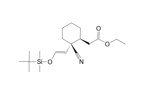 2-[(1S,2S)-2-[(E)-2-(tert-butyl-dimethyl-silyl)oxyvinyl]-2-cyano-cyclohexyl]acetic acid ethyl ester
