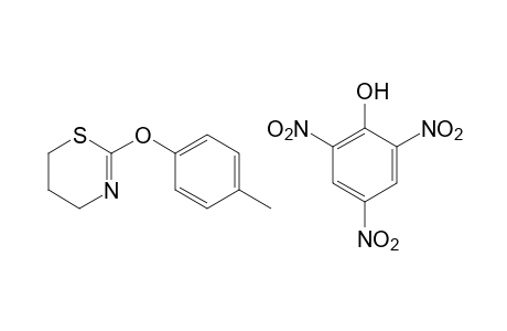 5,6-dihydro-2-(p-tolyloxy)-4H-1,3-thiazine, picrate
