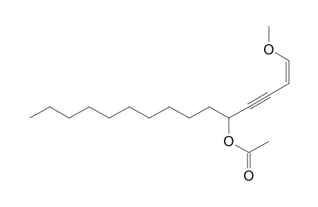 1-Pentadecen-3-yn-5-ol, 1-methoxy-, acetate, (Z)-(.+-.)-