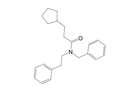 3-Cyclopentylpropionamide, N-benzyl-N-phenethyl-