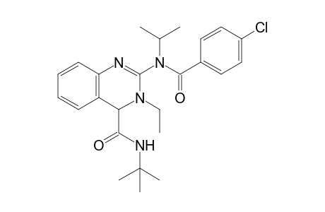 N-(tert-Butyl)-2-(4-chloro-N-isopropylbenzamido)-3-ethyl-3,4-dihydroquinazoline-4-carboxamide