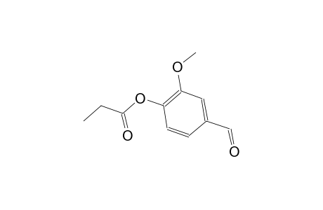 4-formyl-2-methoxyphenyl propionate