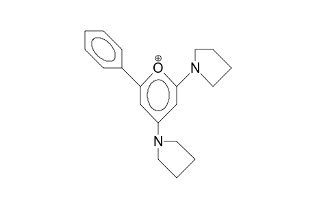 6-Phenyl-2,4-bis(1-pyrrolidino)-pyrylium cation
