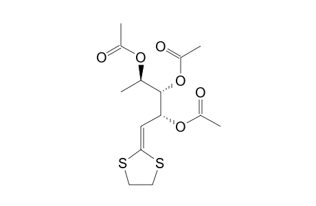 3,4,5-TRI-O-ACETYL-1-ANHYDRO-2,6-DIDEOXY-L-MANNOSE-ETHYLENEDITHIOACETAL