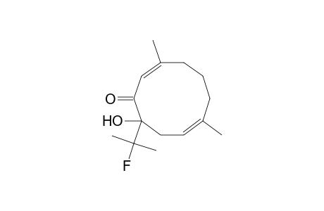 3,7-Dimethyl-10-hydroxy-10-(1-fluoro-1-methylethyl)-2,7-cyclodecadienone