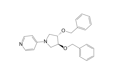 4-[(3S,4S)-3,4-bis(phenylmethoxy)-1-pyrrolidinyl]pyridine