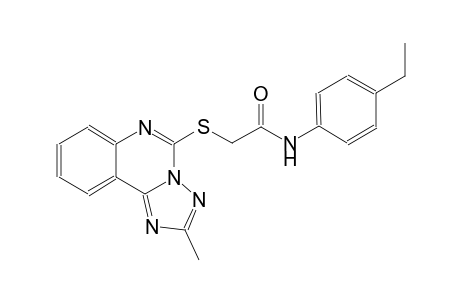 acetamide, N-(4-ethylphenyl)-2-[(2-methyl[1,2,4]triazolo[1,5-c]quinazolin-5-yl)thio]-