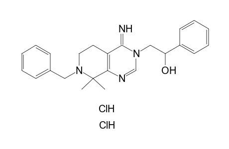 7-BENZYL-8,8-DIMETHYL-3,4,5,6,7,8-HEXAHYDRO-3-(beta-HYDROXYPHENETHYL)-4-IMINOPYRIDO[3,4-d]PYRIMIDINE, DIHYDROCHLORIDE