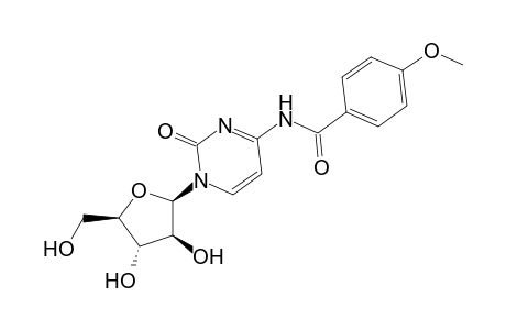 N-[1-[(2R,3S,4S,5R)-3,4-dihydroxy-5-(hydroxymethyl)-2-oxolanyl]-2-oxo-4-pyrimidinyl]-4-methoxybenzamide