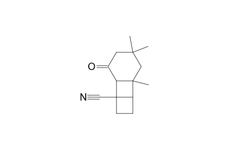 Tricyclo[4.4.0.0(2,5)]decane-2-carbonitrile, 6,8,8-trimethyl-10-oxo-, (1.alpha.,2.beta.,5.beta.,6.alpha.)-(.+-.)-