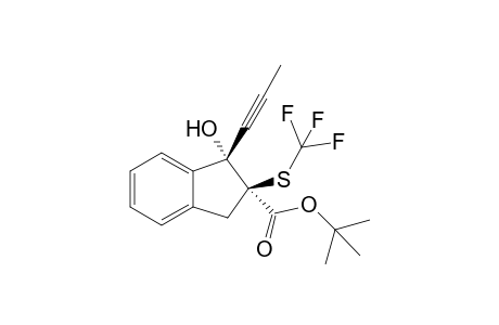 (1R,2S)-tert-Butyl 1-hydroxy-1-(prop-1-ynyl)-2-(trifluoromethanesulfenyl)-2,3-dihydro-1H-indene-2-carboxylate