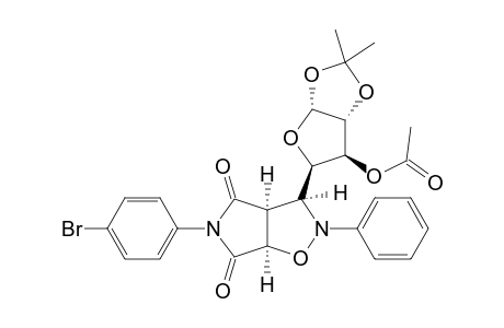 2-PHENYL-3-(1,2-O-ISOPROPYLIDENE-3-ACETOXY-ALPHA-D-XYLO-TETRAFURANOS-4-YL)-5-(4-BROMOPHENYL)-4,6-DIOXO-2,3,3A,4,6,6A-HEXAHYDROPYRROLO-[3,4-D]-ISOXAZOLE;COMPOUN