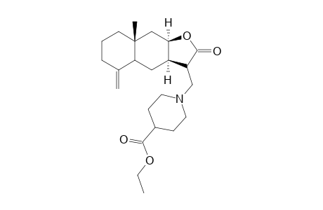 1-[[(3aR,8aR,9aR)-2-keto-8a-methyl-5-methylene-3a,4,4a,6,7,8,9,9a-octahydro-3H-benzo[f]benzofuran-3-yl]methyl]isonipecotic acid ethyl ester