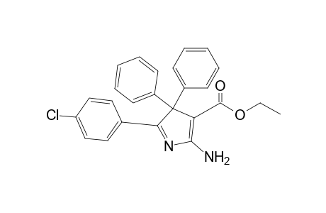 2-Amino-5-(4-chlorophenyl)-4,4-diphenyl-3-pyrrolecarboxylic acid ethyl ester