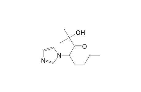 3-Octanone, 2-hydroxy-4-(1H-imidazol-1-yl)-2-methyl-