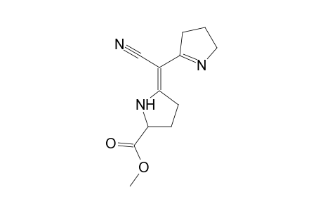 5-[Cyano-(4,5-dihydro-3H-pyrrol-2-yl)-methylene]pyrrolidine-2-carboxylic acid, methyl ester