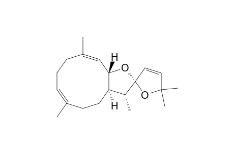 3,7,11-Trimethyl-13-oxabicyclo(8.3.0)trideca-2,6-diene-12-spiro-2'-(5',5'-dimethyltetrahydrofuran)