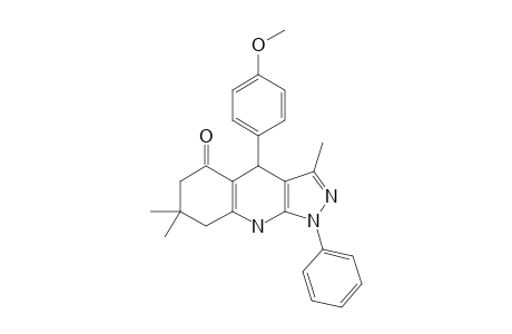 4-(4-METHOXYPHENYL)-3,7,7-TRIMETHYL-1-PHENYL-4,7,8,9-TETRAHYDRO-1H,6H-PYRAZOLO-[3,4-B]-QUINOLIN-5-ONE