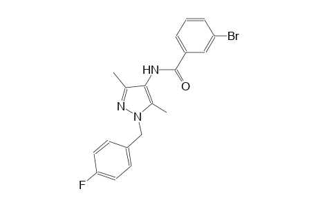 3-bromo-N-[1-(4-fluorobenzyl)-3,5-dimethyl-1H-pyrazol-4-yl]benzamide