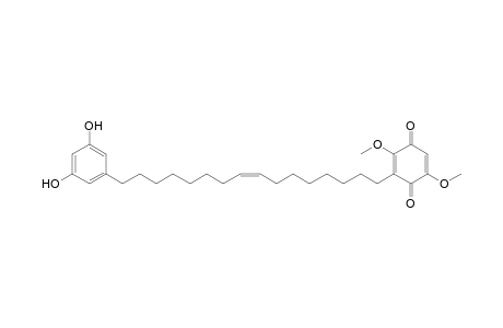 3-[(Z)-16-(3,5-dihydroxyphenyl)hexadec-8-enyl]-2,5-dimethoxy-1,4-benzoquinone