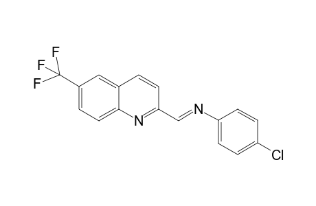 (E)-4-chloro-N-((6-(trifluoromethyl)quinolin-2-yl)methylene)aniline
