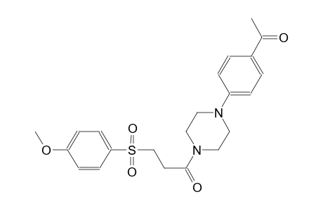 ethanone, 1-[4-[4-[3-[(4-methoxyphenyl)sulfonyl]-1-oxopropyl]-1-piperazinyl]phenyl]-